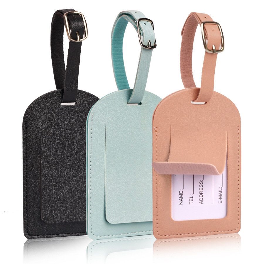 Travel Accessories Unique - Women Men Luggage Tags PU Leather