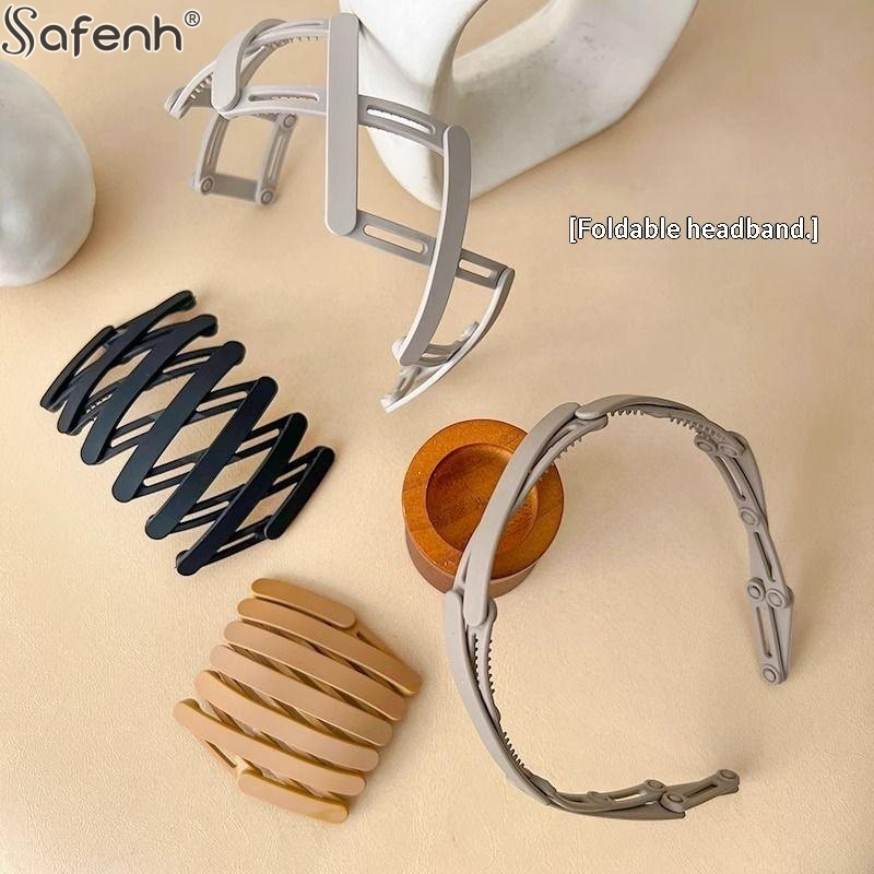 Travel Accessories Girls - Convenient Foldable Solid Plastic Hairband For