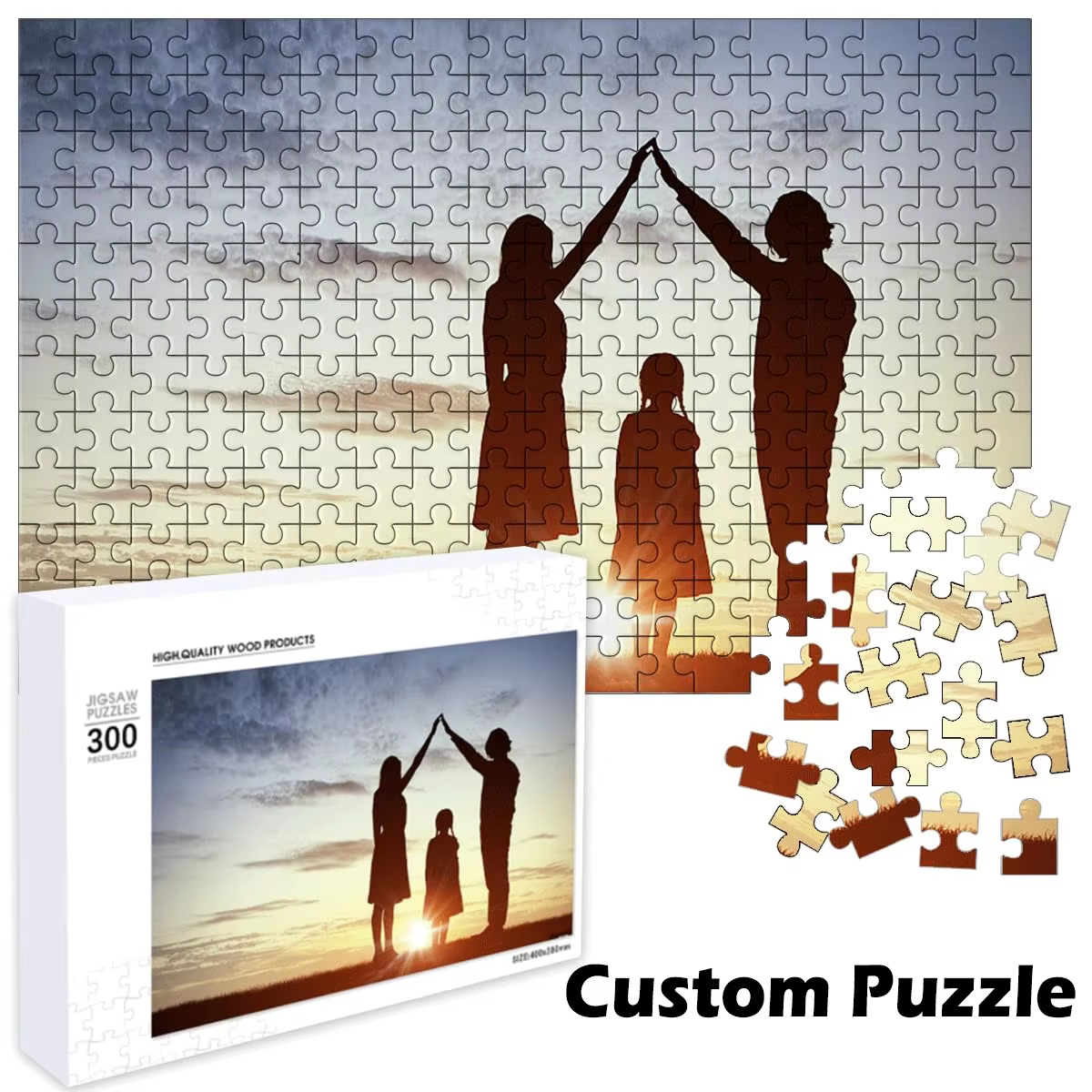 Travel Accessories Unique - 500/1000/1200/2000 Pieces Personal Custom Puzzles Handmade