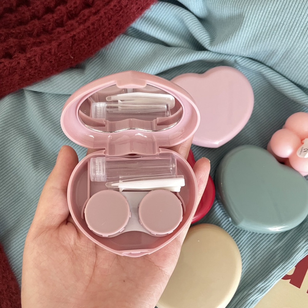 Travel Video Accessories - Travel Heart Contact Lenses Box Portable