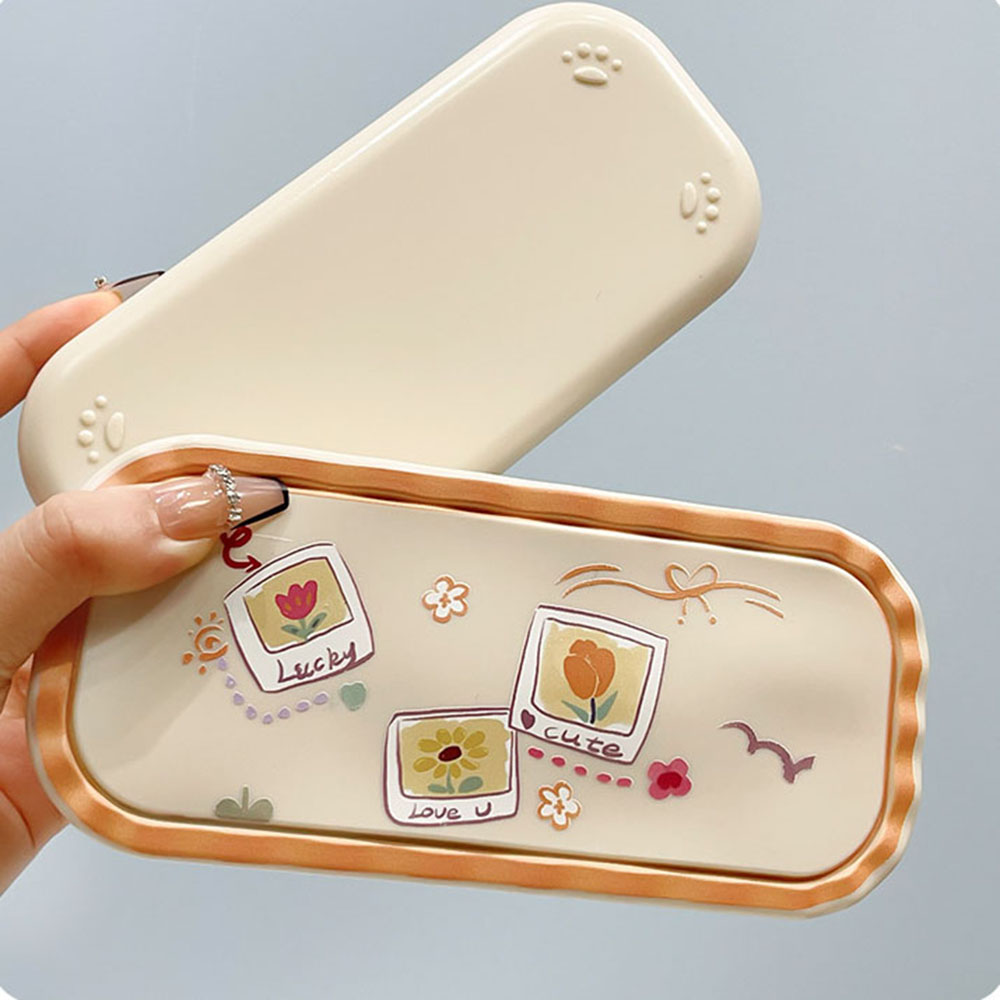 Travel Reading Accessories - Cute Cartoon Print Glasses Box Men