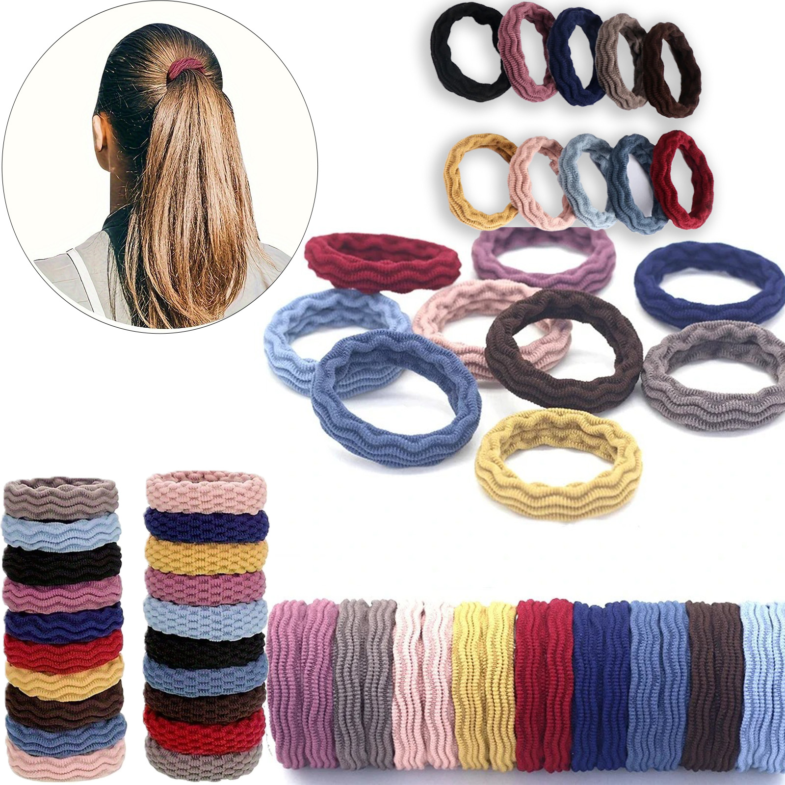 Travel Accessories For Elderly - 20PCS High Elasticity Fashion Hair Rope
