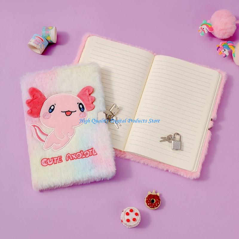 Travel Notebook Journal - U2JE Plush Diary Notebook with Lock