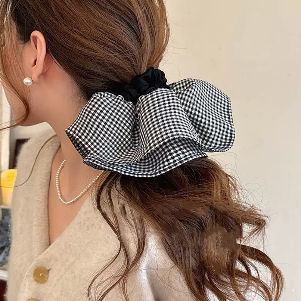 Extra Large Plaid Hair Ties El - Travel Accessories Aesthetic avaliação e preço