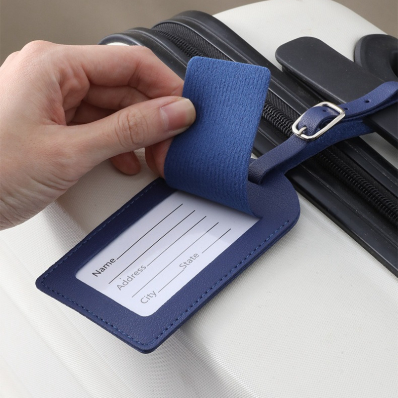 Women Men Luggage Tags PU Leat - Travel Accessories Unique avaliação e preço