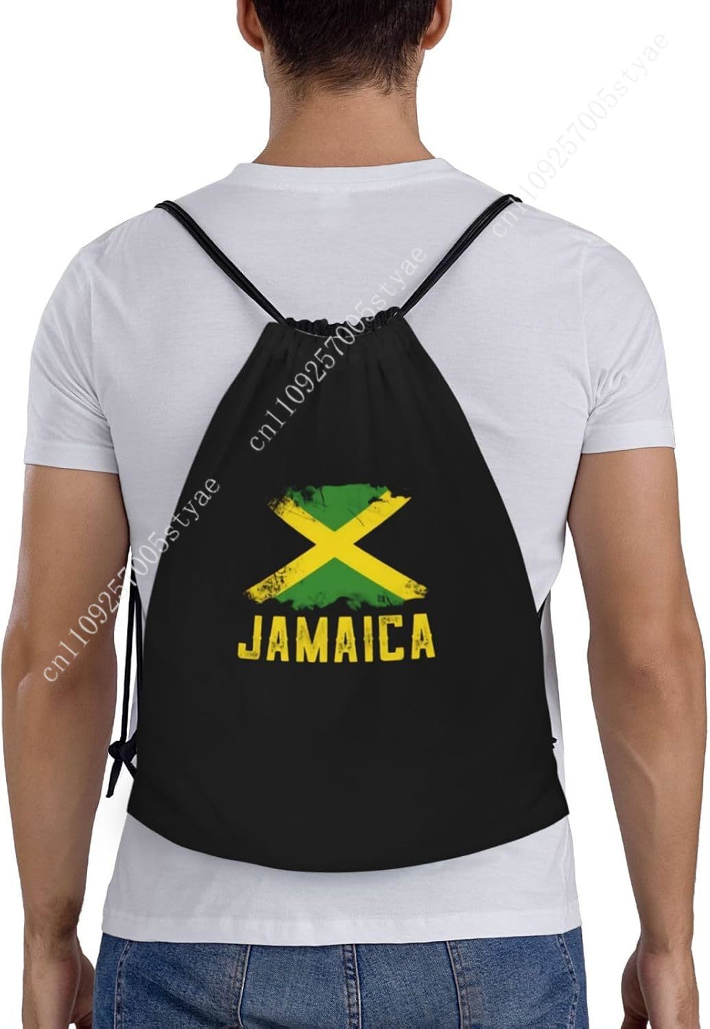 Jamaica Flag Drawstring Bag Ba - Travel Accessories For Jamaica avaliação e preço