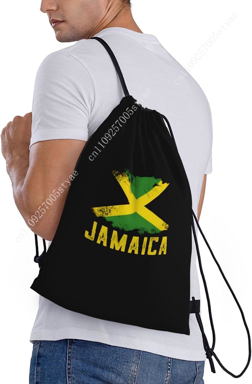 Jamaica Flag Drawstring Bag Ba - Travel Accessories For Jamaica avaliação e preço