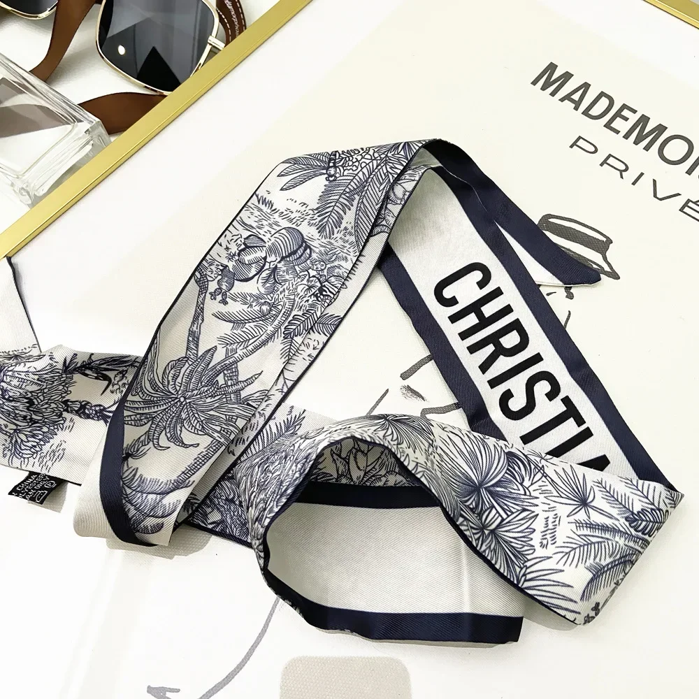 Extended Ribbon Scarf, Silk Ha - Travel Accessories Aesthetic avaliação e preço