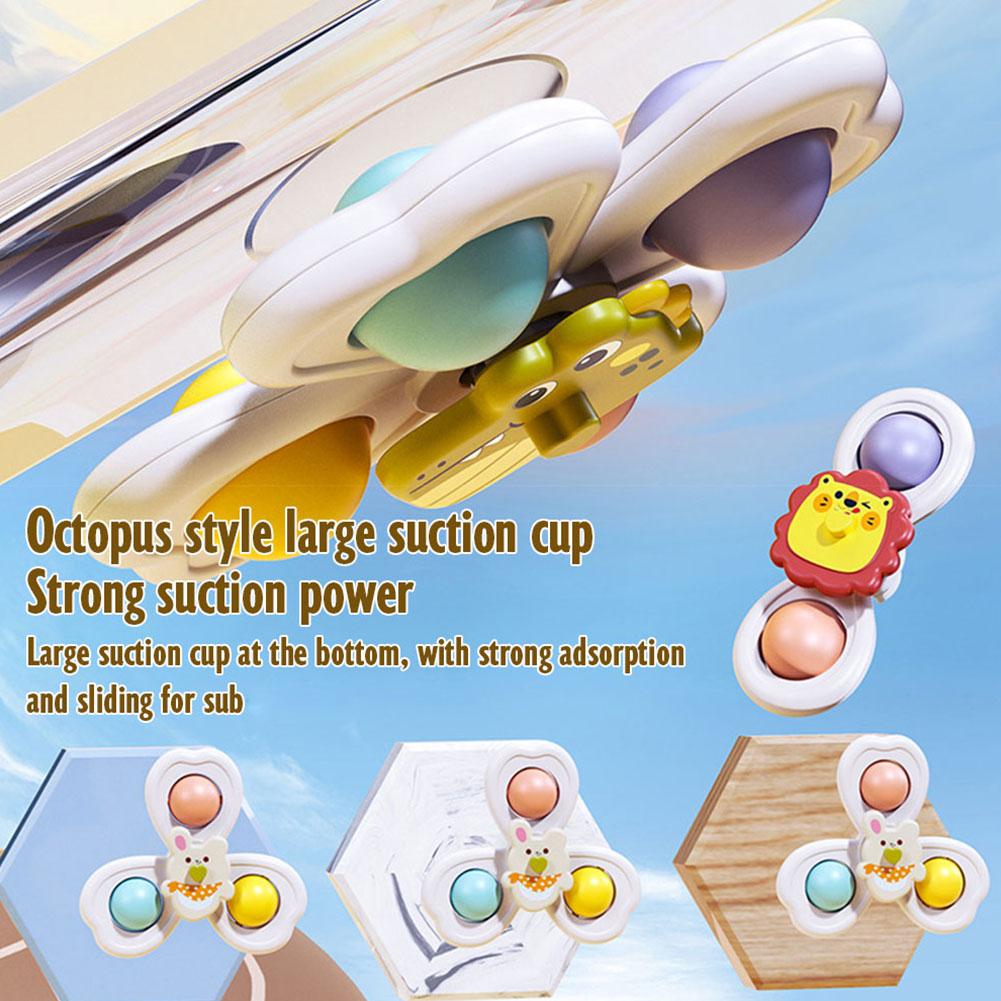 3PCS Suction Cup Rotating Toy  - Travel Accessories With Baby avaliação e preço