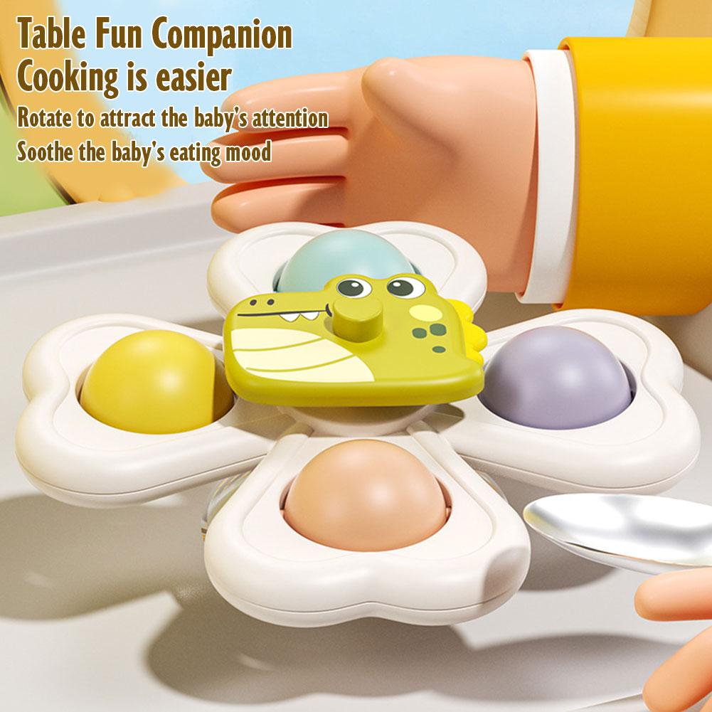 3PCS Suction Cup Rotating Toy  - Travel Accessories With Baby avaliação e preço