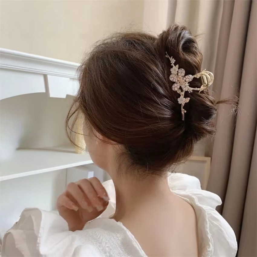 1 Pcs Metal Hair Claw Pearl Ha - Travel Accessories Girls avaliação e preço