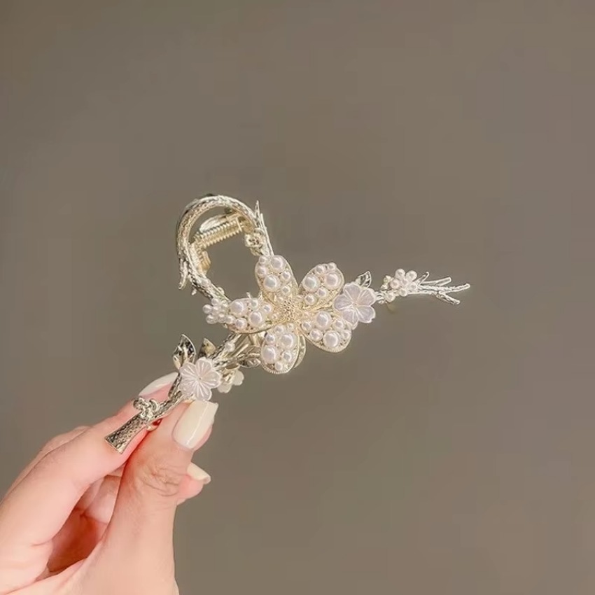 1 Pcs Metal Hair Claw Pearl Ha - Travel Accessories Girls avaliação e preço