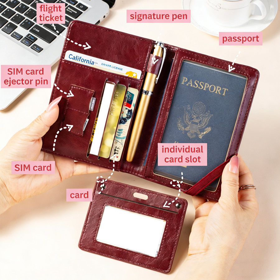 Passport Holder and Wallet in  - Travel Accessories Plane avaliação e preço