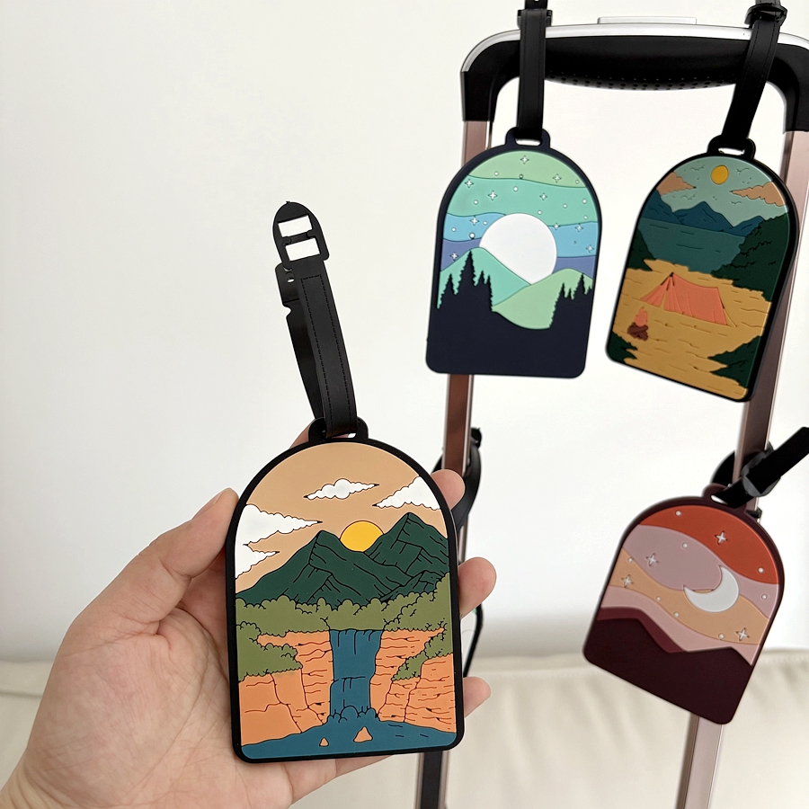 1/3/6pcs landscape luggage tag - Travel Accessories Unique avaliação e preço
