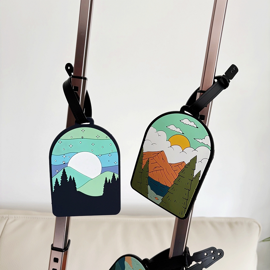 1/3/6pcs landscape luggage tag - Travel Accessories Unique avaliação e preço