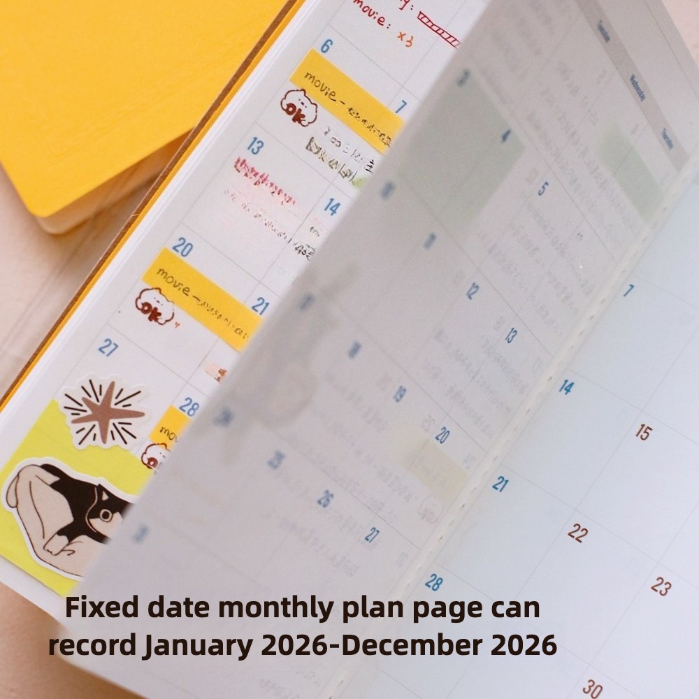 2026 Annual Calendar Plan Sche - Travel Notebook Journal avaliação e preço
