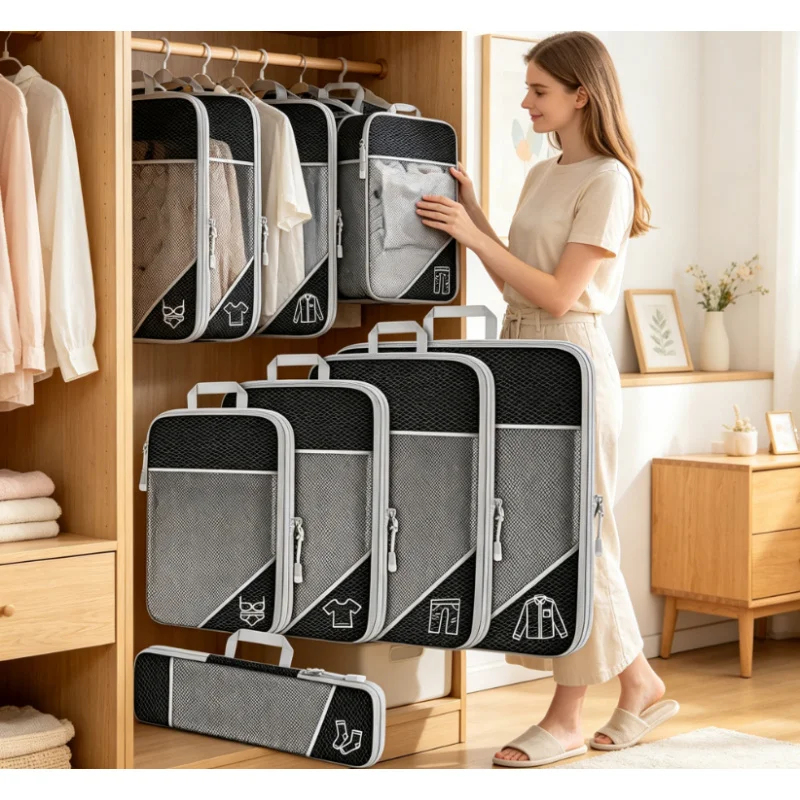 Compression Packing Cube Set E - Travel Accessories Packing Cubes avaliação e preço