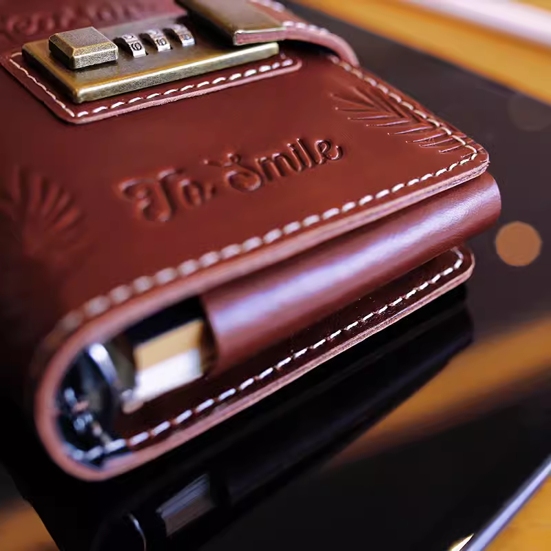 Handmade Genuine Leather Binde - Travel Notebook Journal avaliação e preço