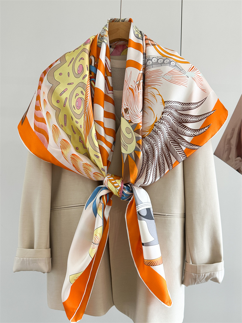 Designer Silk Scarf Women Spri - Travel Accessories Aesthetic avaliação e preço