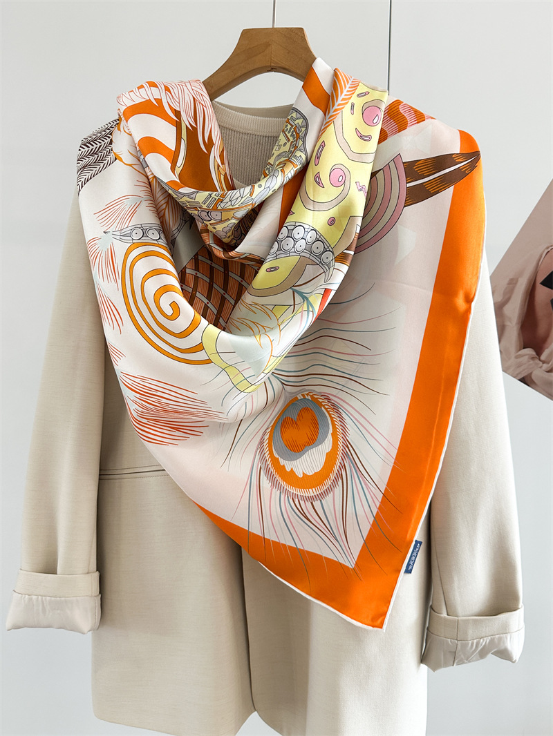 Designer Silk Scarf Women Spri - Travel Accessories Aesthetic avaliação e preço