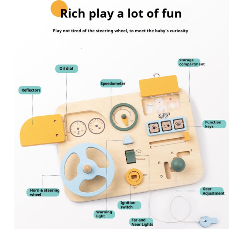 Montessori Toy Steering Wheel  - Travel Accessories With Baby avaliação e preço