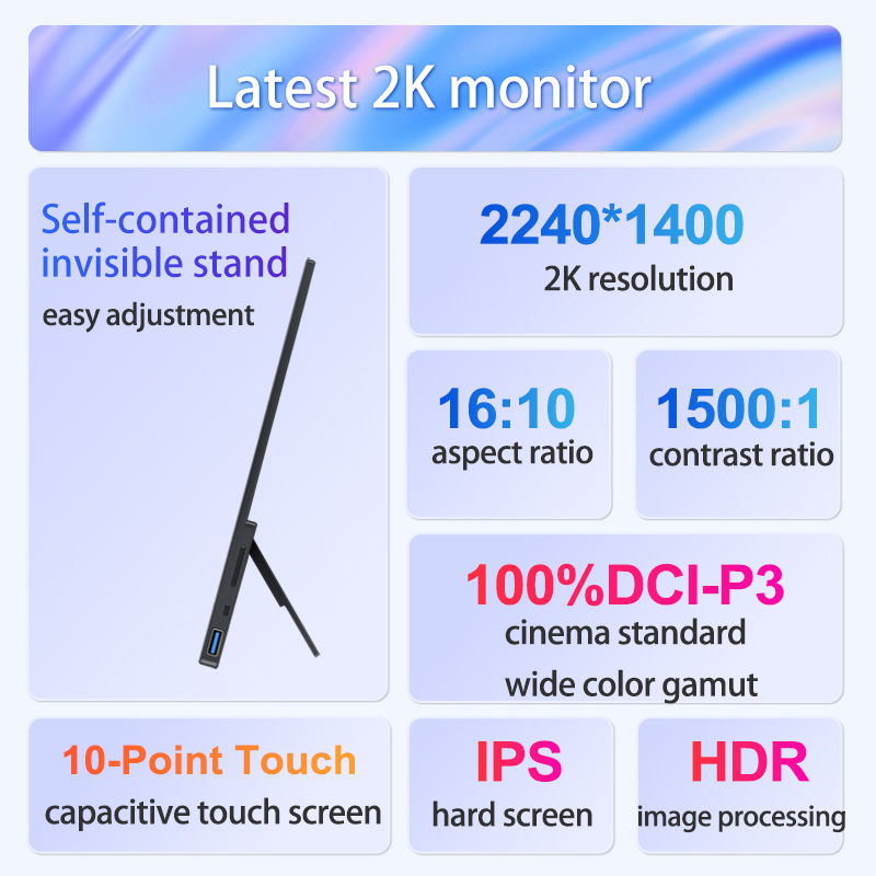 VCHANCE 14'' 2K Touchscreen Po - Travel Video Accessories avaliação e preço