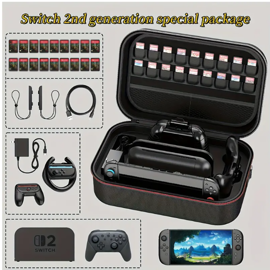 For Switch 2 Large Capacity St - Travel Accessories Kit Bag avaliação e preço