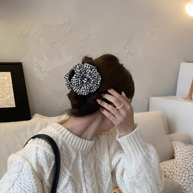 Luxury Houndstooth Flower Hair - Travel Accessories Girls avaliação e preço