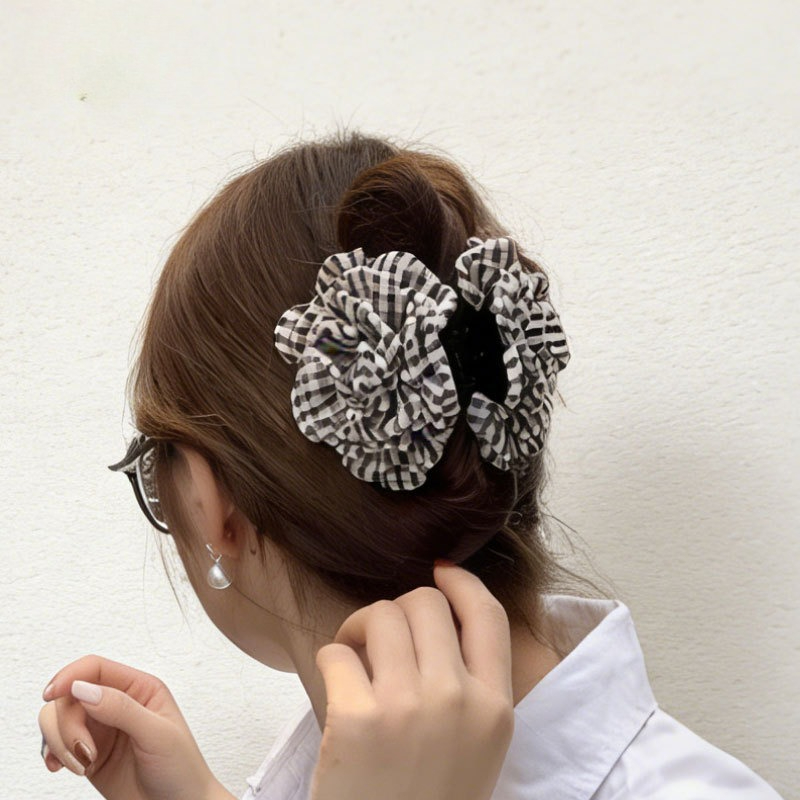 Luxury Houndstooth Flower Hair - Travel Accessories Girls avaliação e preço