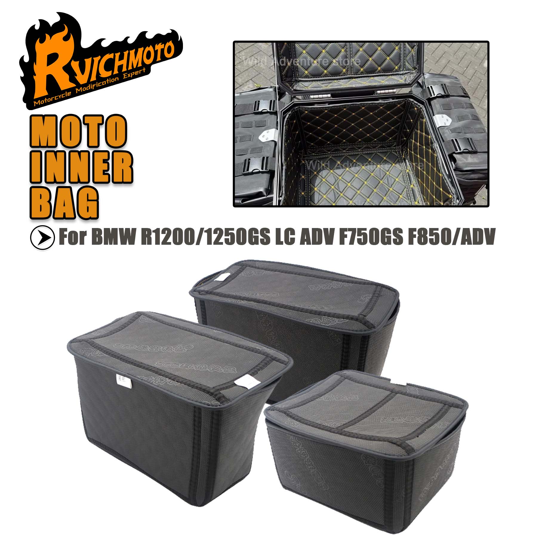 Motorcycle Panniers Top Case  - Luggage Cover Protector avaliação e preço