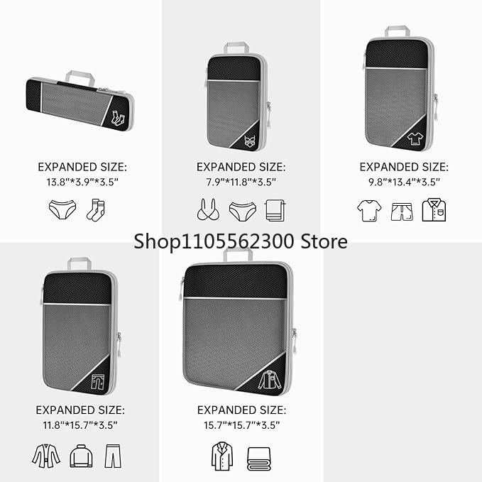 Compression Packing Cube Set E - Travel Accessories Packing Cubes avaliação e preço