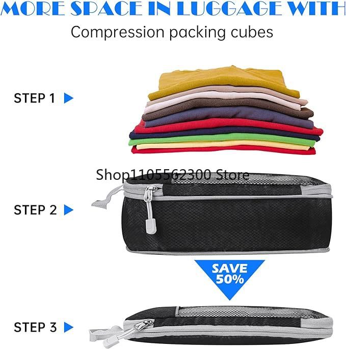 Compression Packing Cube Set E - Travel Accessories Packing Cubes avaliação e preço