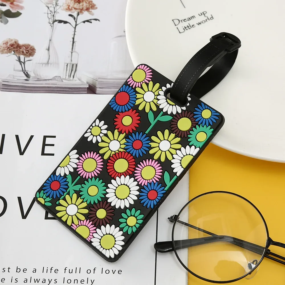 1PCS Geometric Luggage Tags Su - Travel Accessories Unique avaliação e preço
