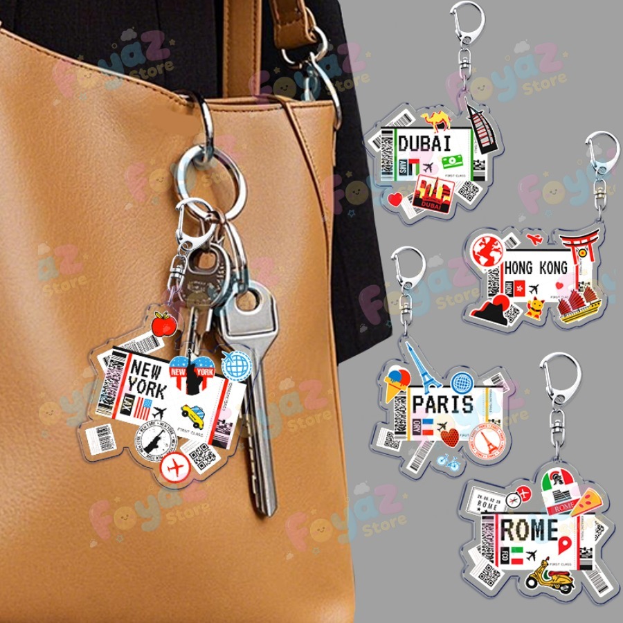 Retro Traveling Plane Keychain - Travel Accessories Plane avaliação e preço