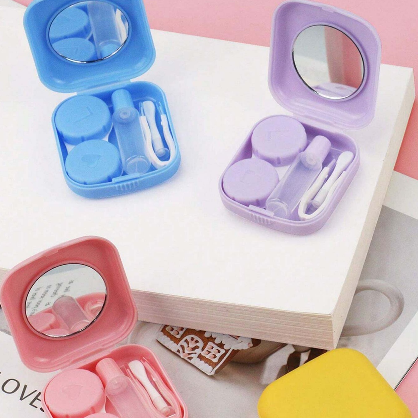 Mini Contact Lenses Case Solid - Travel Video Accessories avaliação e preço