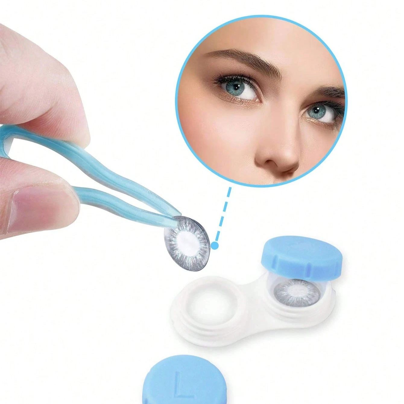 Mini Contact Lenses Case Solid - Travel Video Accessories avaliação e preço