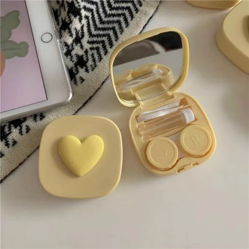 Purple Heart Contact Lens Case - Travel Accessories Kit For Women avaliação e preço