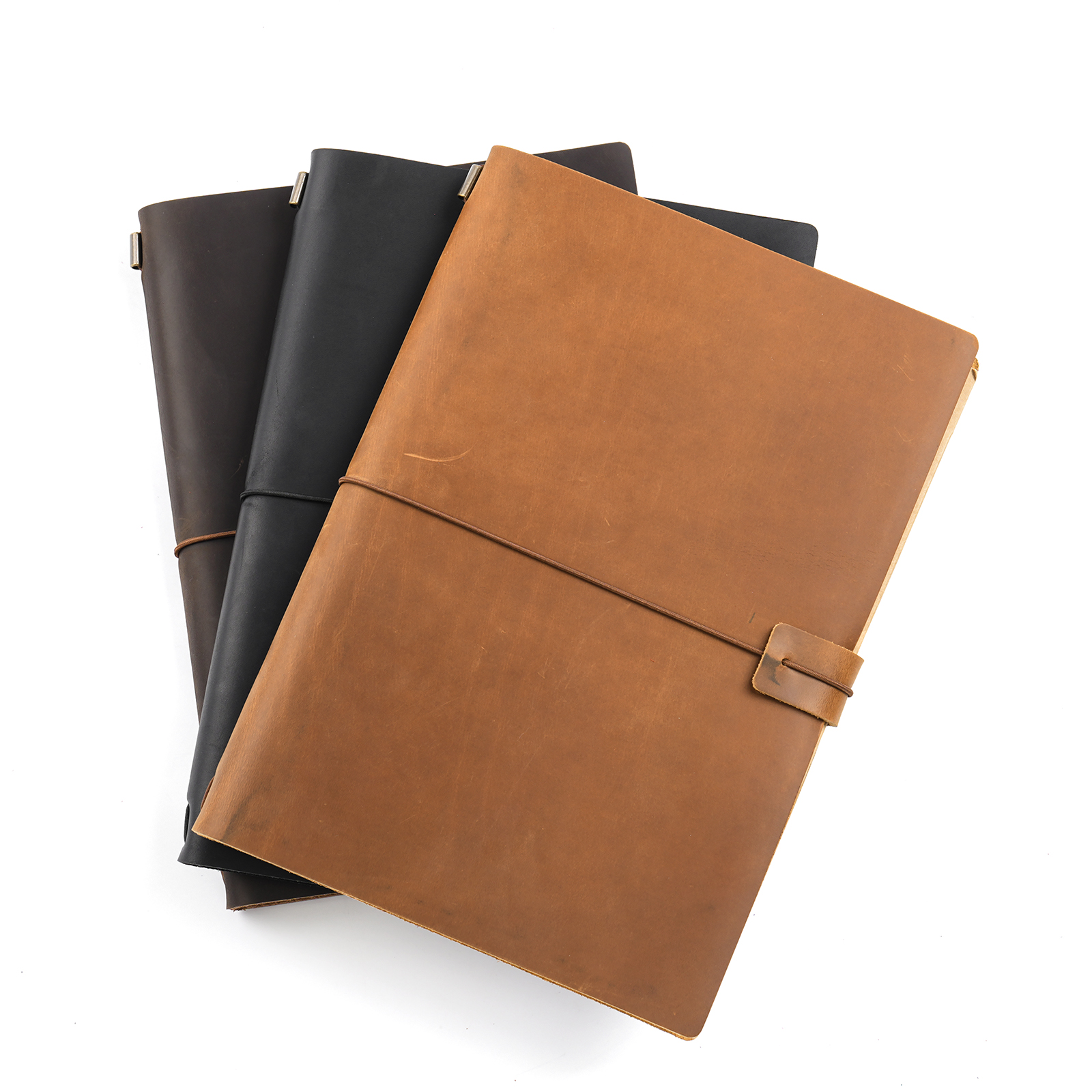 Handmade B5 Genuine Leather Tr - Travel Notebook Journal avaliação e preço