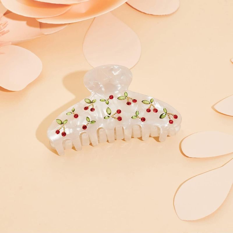 1pc Cherry hair clip, rhinesto - Travel Accessories Aesthetic avaliação e preço