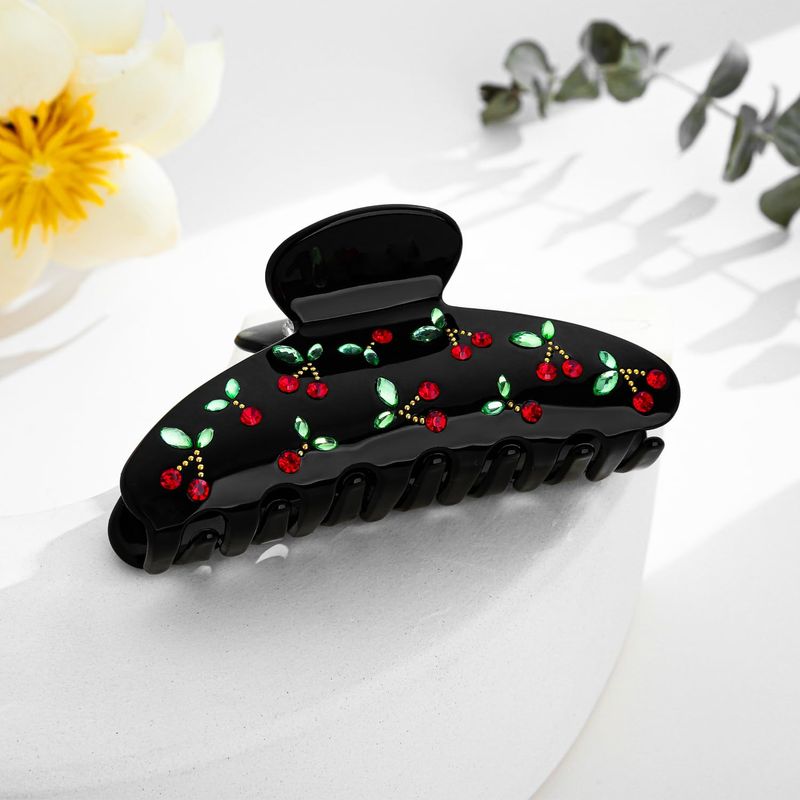 1pc Cherry hair clip, rhinesto - Travel Accessories Aesthetic avaliação e preço