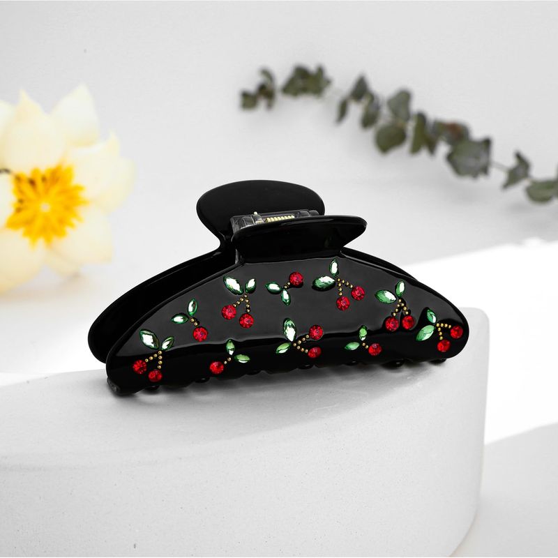 1pc Cherry hair clip, rhinesto - Travel Accessories Aesthetic avaliação e preço