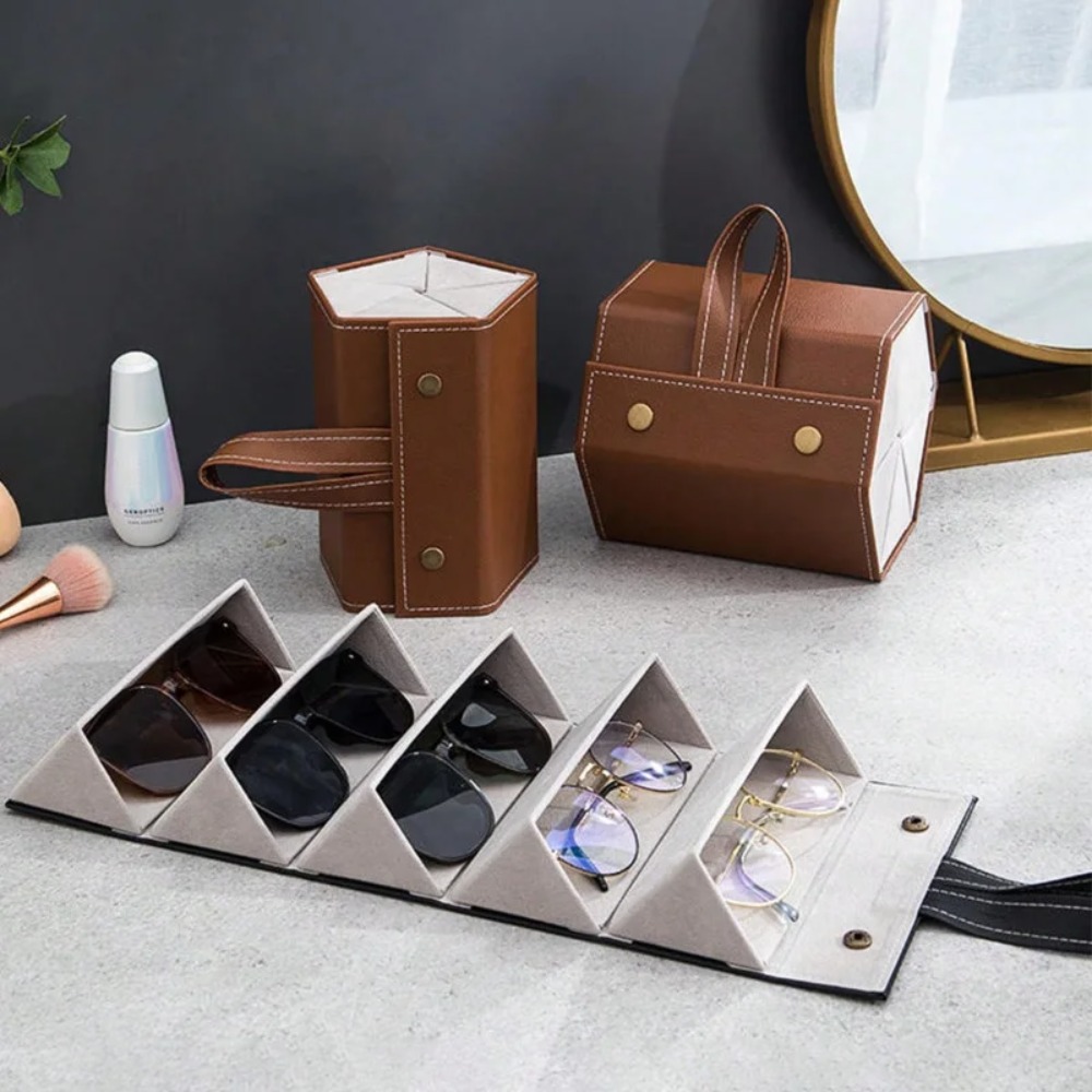 Multi-slot Portable Glasses Or - Travel Accessories Display avaliação e preço