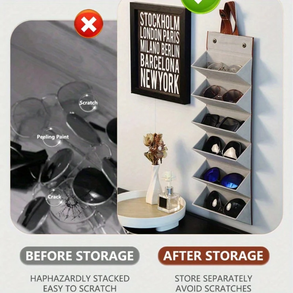 Multi-slot Portable Glasses Or - Travel Accessories Display avaliação e preço