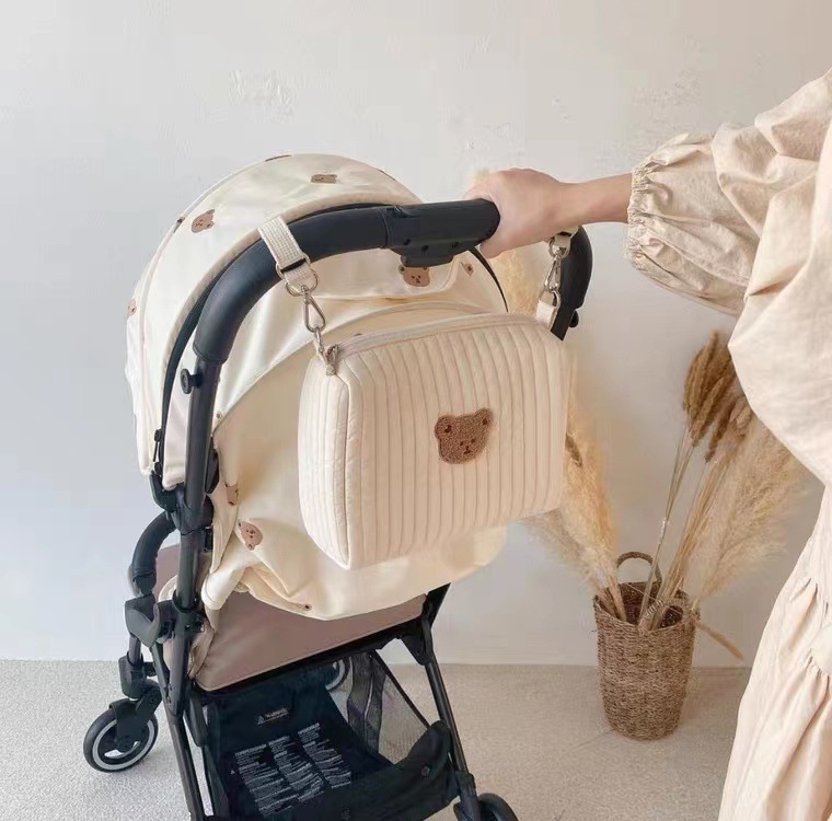 Embroidered Mommy Bag Handbag  - Travel Accessories With Baby avaliação e preço