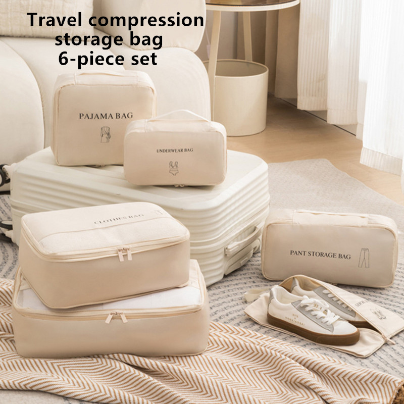 6Pcs/Set Travel Compression Pa - Travel Accessories Packing Cubes avaliação e preço