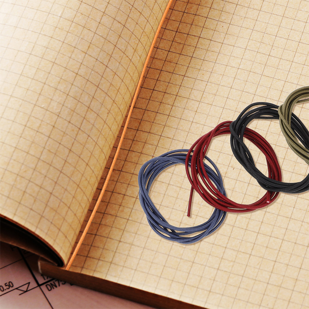 10Pcs Nylon Rope Elastic Bands - Travel Notebook Journal avaliação e preço