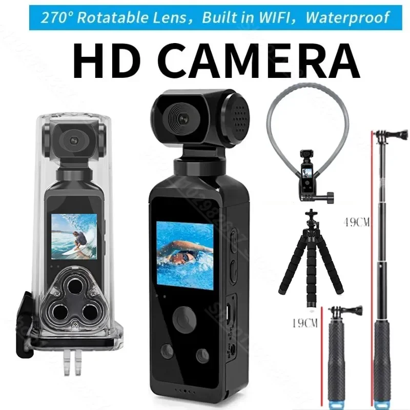 4K Ultra HD Pocket Action Came - Travel Video Accessories avaliação e preço