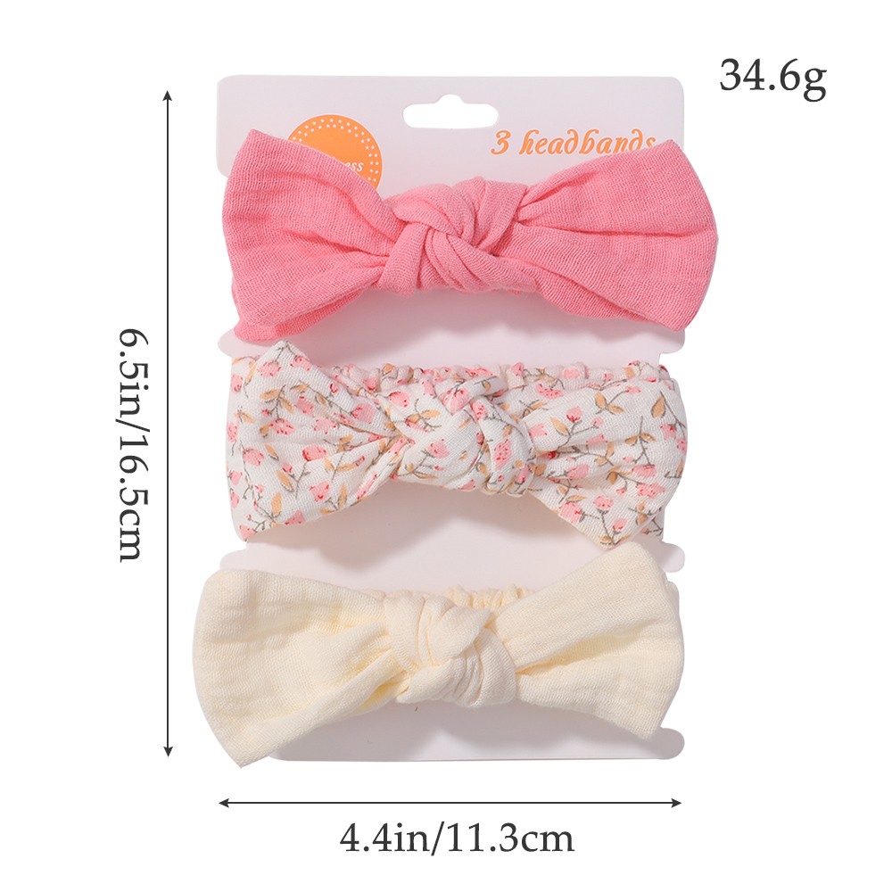 3Pcs/Set Soft Elastic Bows Hea - Travel Accessories With Toddler avaliação e preço