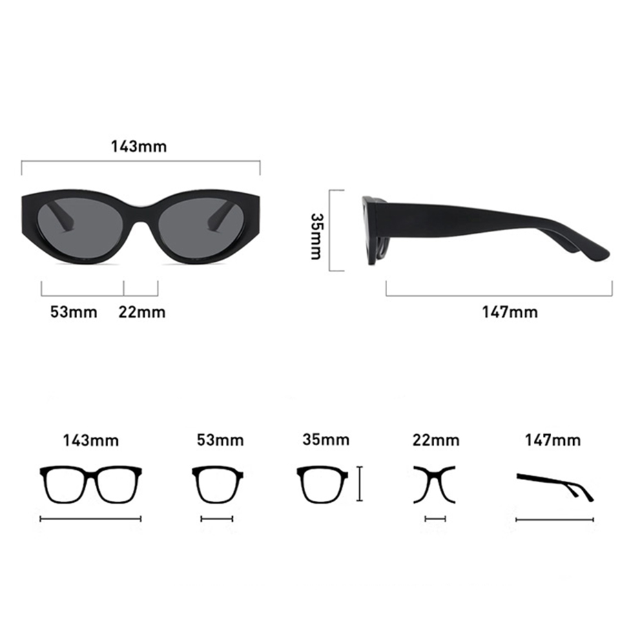 Women Men Classic Cat-Eye Pola - Travel Accessories Aesthetic avaliação e preço