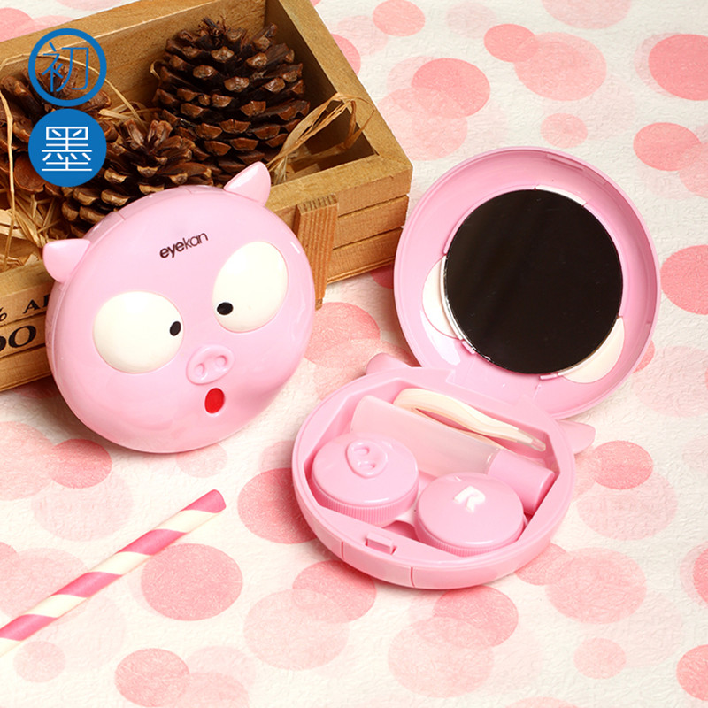 Cute Pig Contact Lenses Case F - Travel Video Accessories avaliação e preço